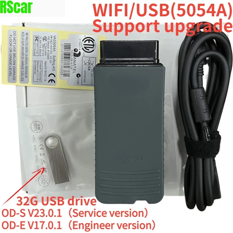 

НОВОЕ обновление поддержки WIFI/USB для VAS5054A VA-S 5054a Поддержка OD-S23/OD-E17 для V-W для Au-di для VaS 6154 V23 Диагностический инструмент