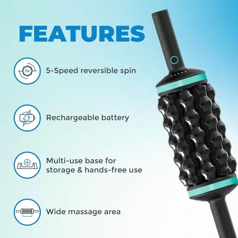 Chirp RPM Rolling Percussive Massager, Percussive Therapy, Whole Body Relief, Deep Tissue and Muscle Recovery,Percussion Massage