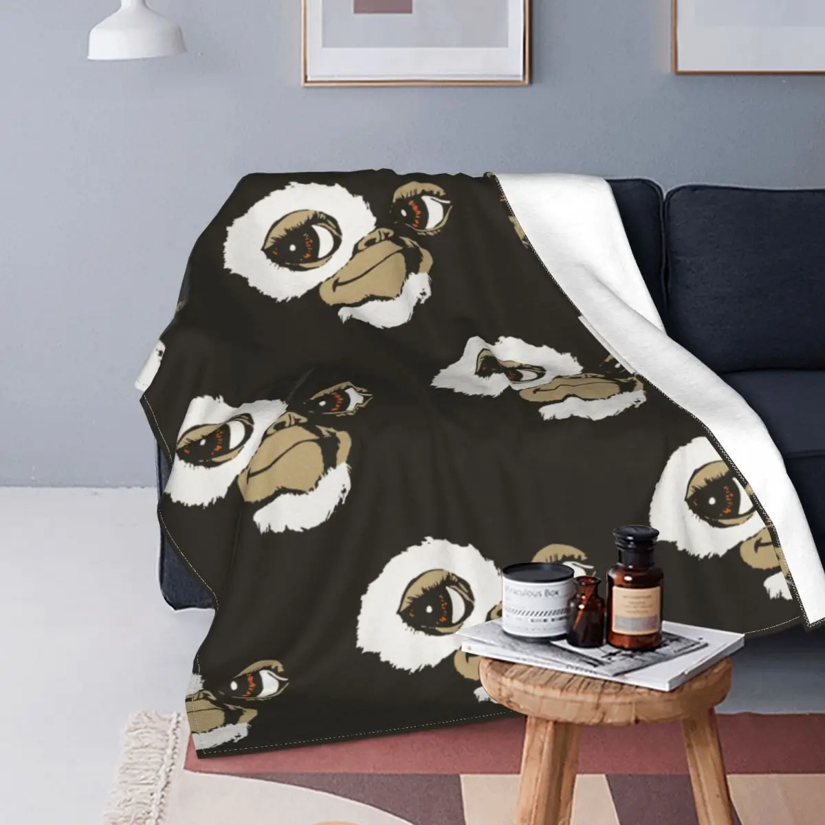 Gremlins Gizmo Blankets Flannel Monster Gremlin 80s Horror Christmas Movie Super Soft Throw Blanket for Outdoor Travel Bed Rug