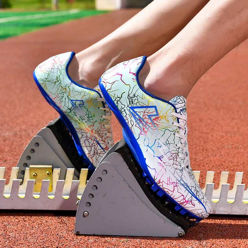 Men Women Professional Track Spike Running Sprint Shoes Athletic Soft Field Non Slip Racing Long Jump Nails Race Light weight