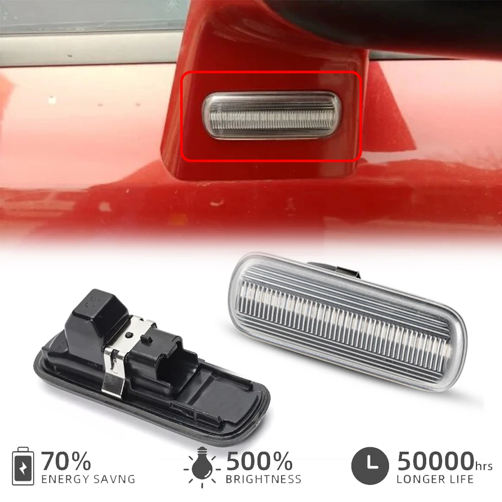 

LED Repeat Blinker Side Marker Light Under Rear View Mirror Lamp for Citroen C4 I Coupe Hatchback Phase I 2004-2008 C4 I Sedan