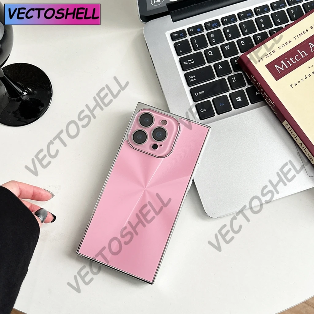 عالية الجودة مستطيل أورورا CD نمط للصدمات واقية غطاء الهاتف آيفون 16 15 14 13 برو ماكس زائد #5