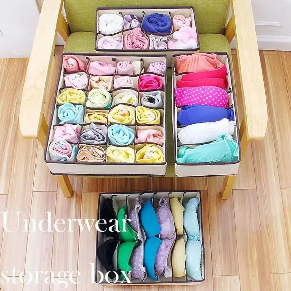 Storage Box Underwear Storage Panty Tray Socks Holder A2L4
