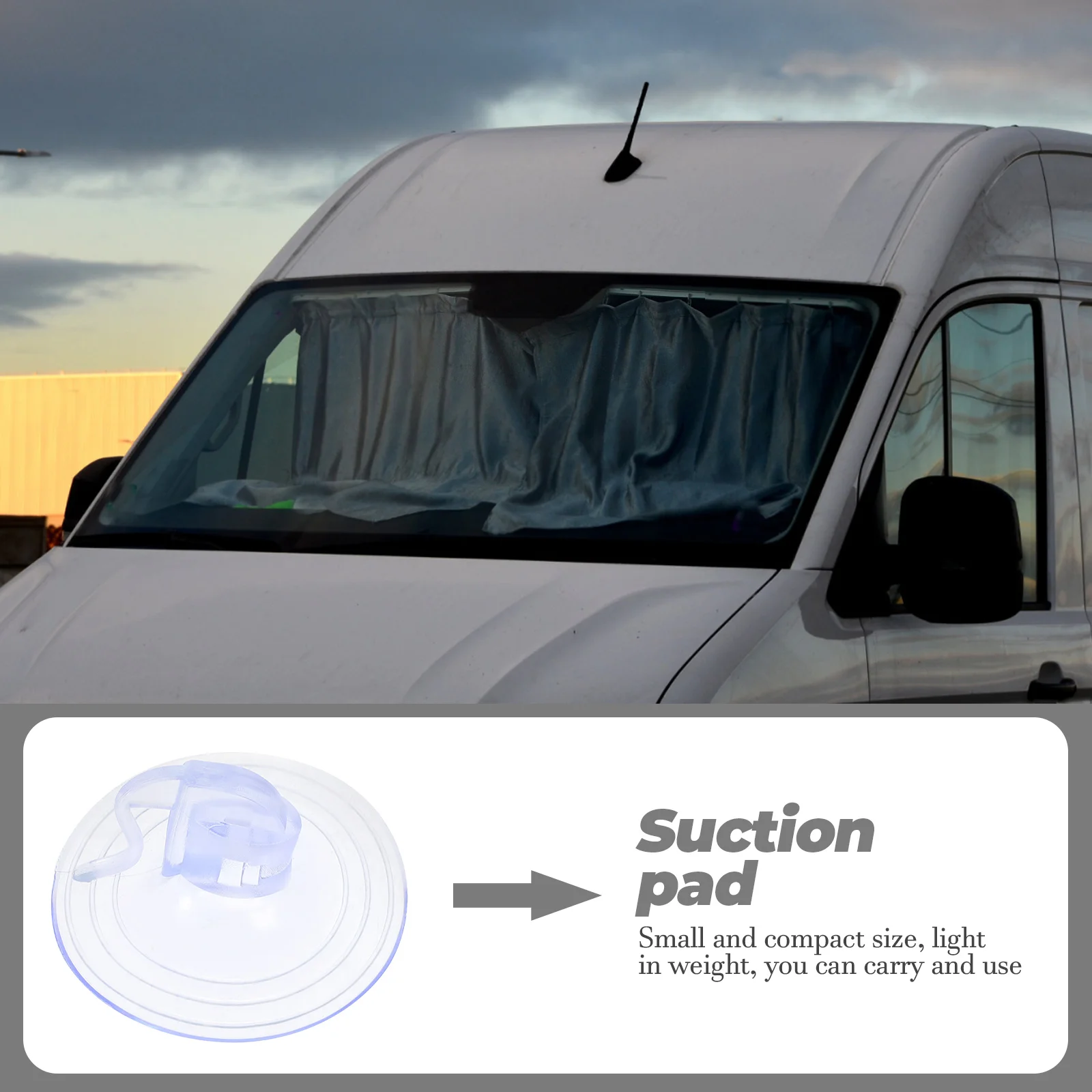 

100pcs Sunshade Cups 38Mm Transparent Strong Hold For Car Shade Auto Glass Window Suction Pads Windshield Sunshade Suction Cups