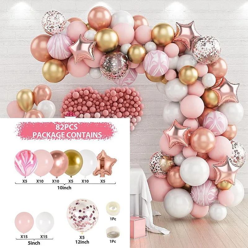 

Ins Macaron Balloon Chain Set, Wedding Party Backdrop, Festive Decoration, Arrangement Stage Setting, Ornaments