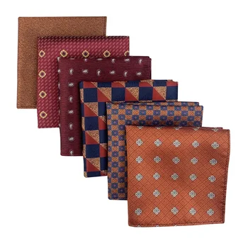 רבעים ססגוניים כיסתיים כיסבים להגדיר אופנה צרור רשמי תחושה משי ייחודי