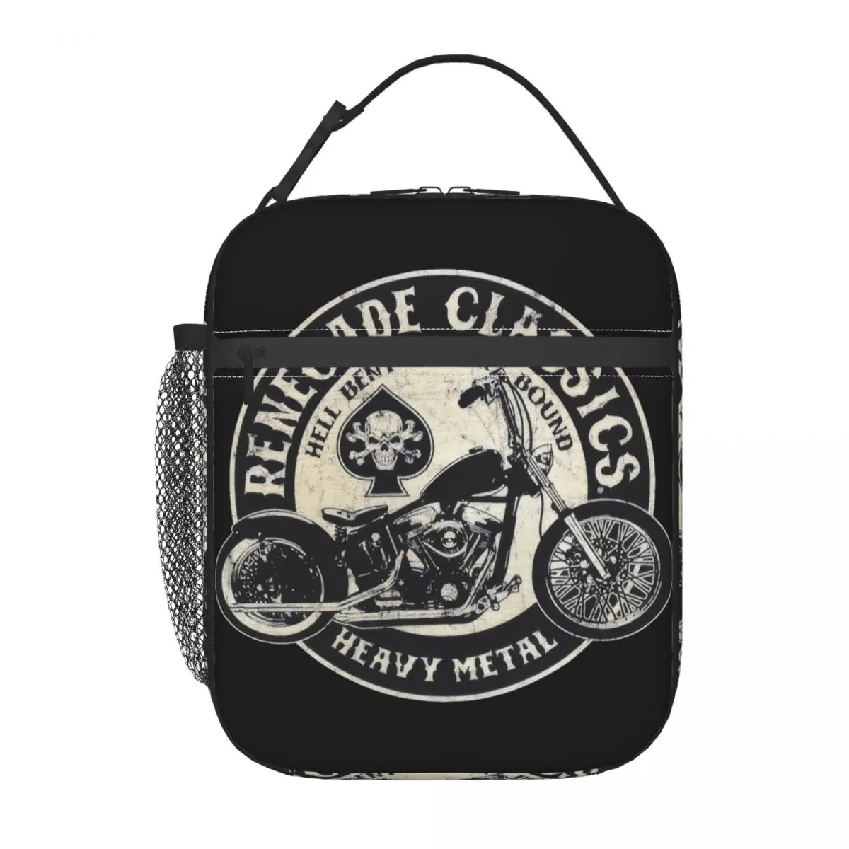 

Glory Bounds Motorcycle USA Heavy Metal Insulated Lunch Bag Tote Food Handbag