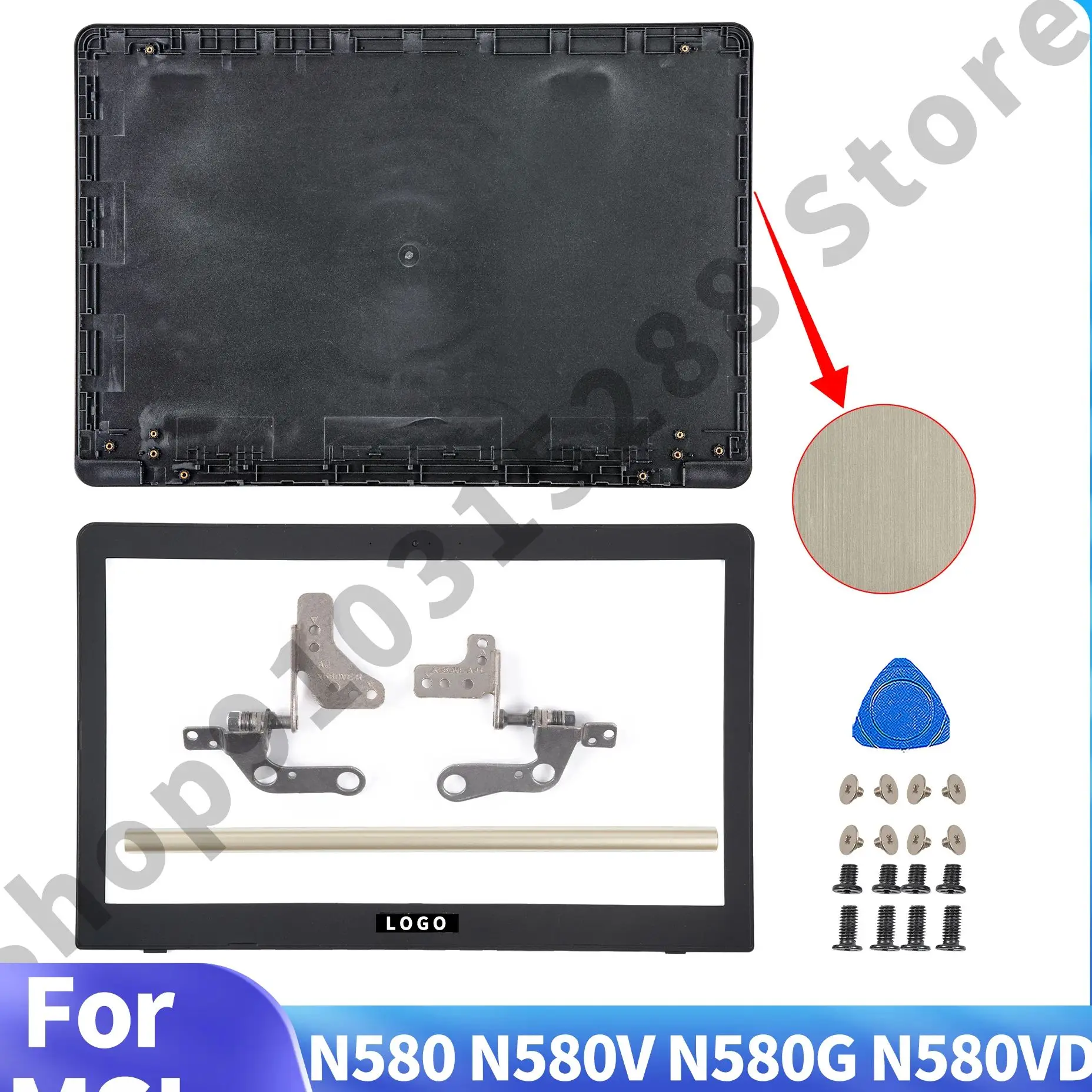 

COVER For NX580V NX580VD N580 N580V N580G N580VD X580 X580G X580V NEW Plastic LCD Back Cover/Bezel/Hingecover Repair 15.6IINCH