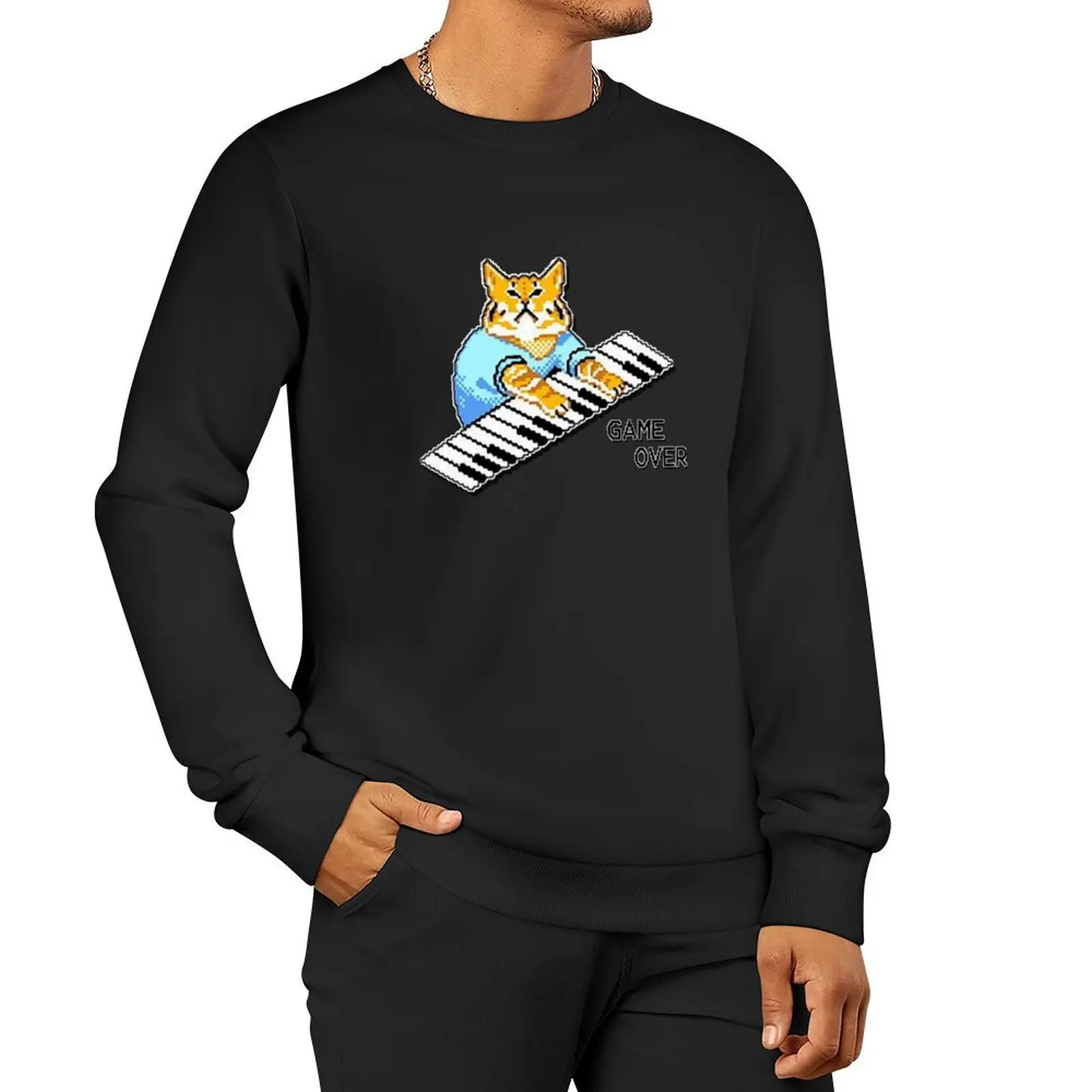 IT Crowd roy's tshirt piano cat design available on a wide range of clothing, stationery and giftware. Pullover Hoodie