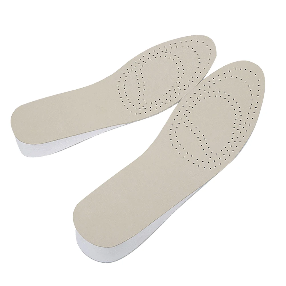 

1Pair Height Increase Insoles Eva Cow Cushion Durable Shoe Lift Prevent Slip Comfortable Size 37 38 Durable Insoles