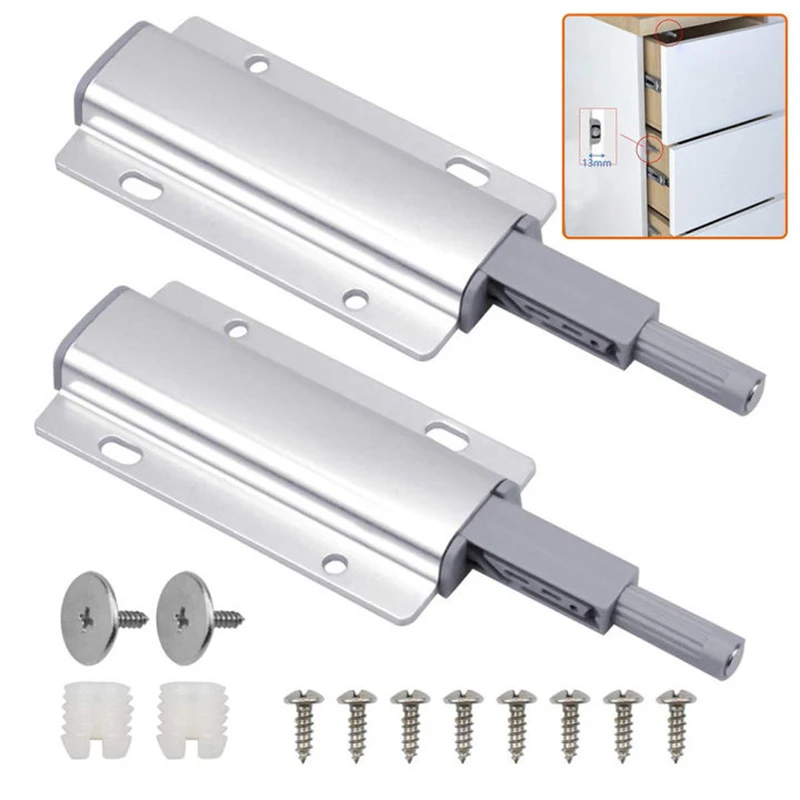 2-8Pcs Push To Open System Damper Buffer For Cabinet Door Cupboard Catch For Home Kitchen Furniture Hardware Home Accessories