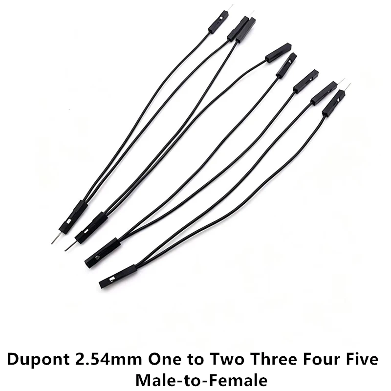 1PCS Dupont 2.54mm One to Two Three Four Five Male-to-Female Sub-Line 28AWG Dupont Line