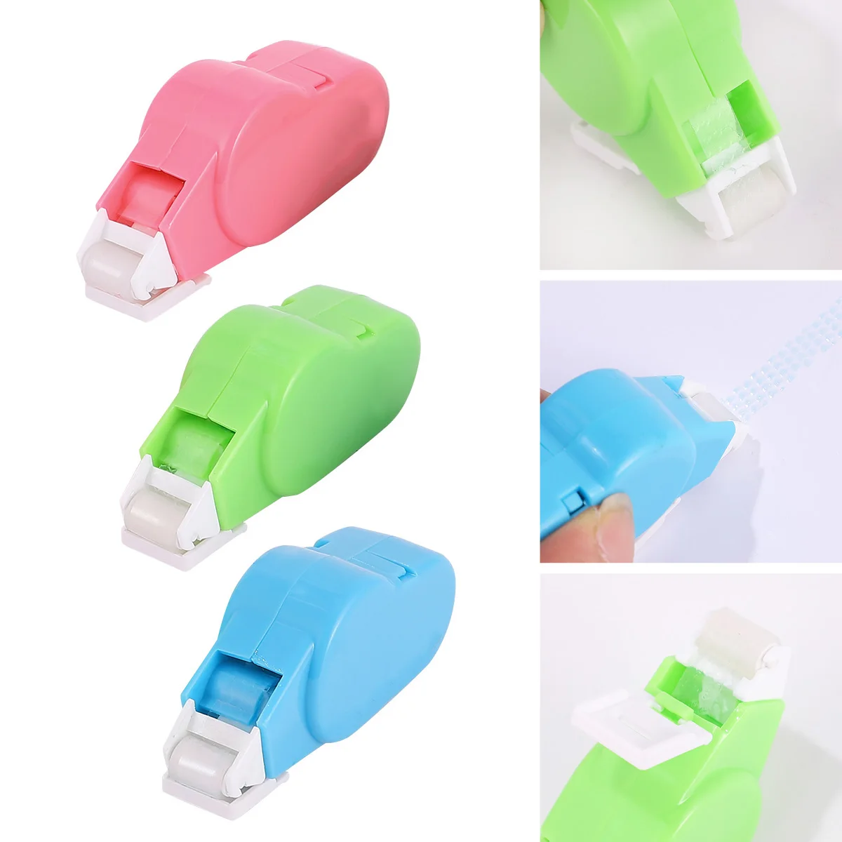 

6 PCS Portable Double Sided Tape Student 2 Scrapbook Abs Adhesive Dot Applicator