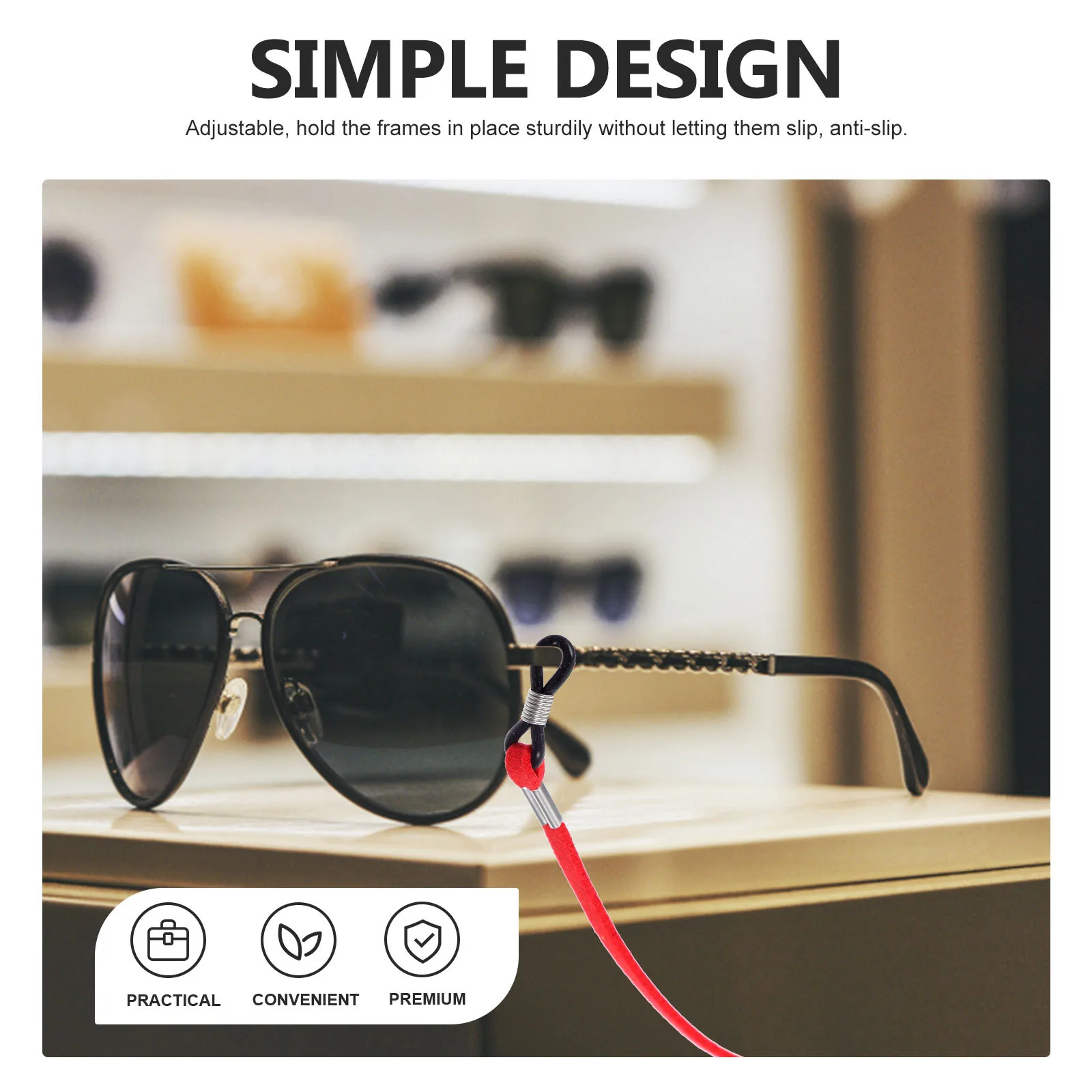 

10Pcs Secure Glasses Strap Heavy Duty Anti-Slip Eyeglasses Cords Ideal for Active Lifestyle Sports Outdoor Adventures