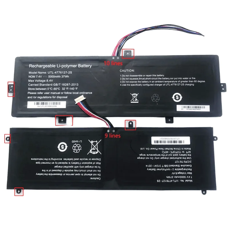 Brand new & original 5000mAh 7.4V UTL4776127-2S Battery Applicable Smartbook 141 C2 Laptop