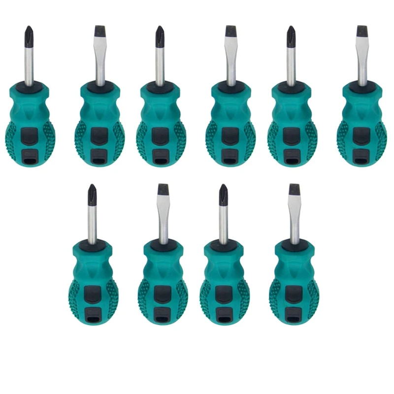 

ABJI-Small Carrot Heads Screwdriver Mini Dual-Purpose Screwdriver Half-Inch Flat Short Screwdriver