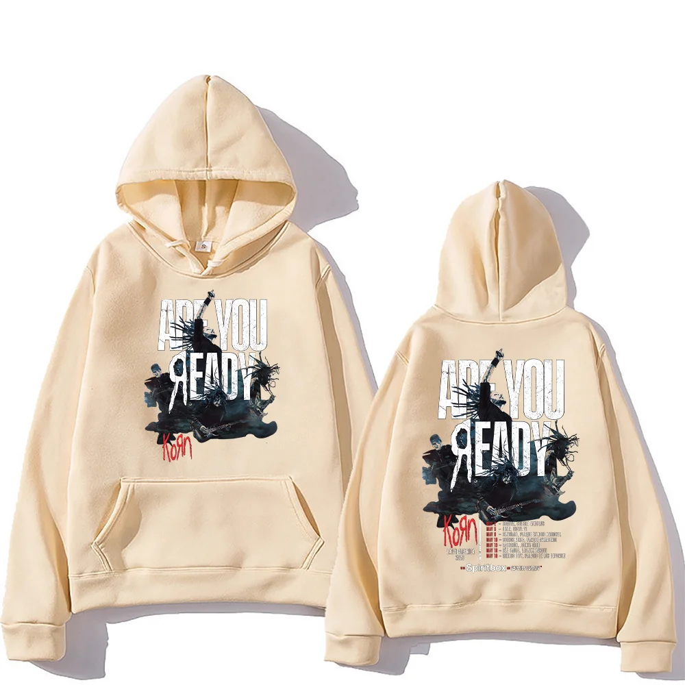 Kornband Fashion Hoodies Rock Band Latin America 2026 Tour Pullover Herren Metal Gothic Vintage Sweatshirt Damen Punk Hoody Y2K