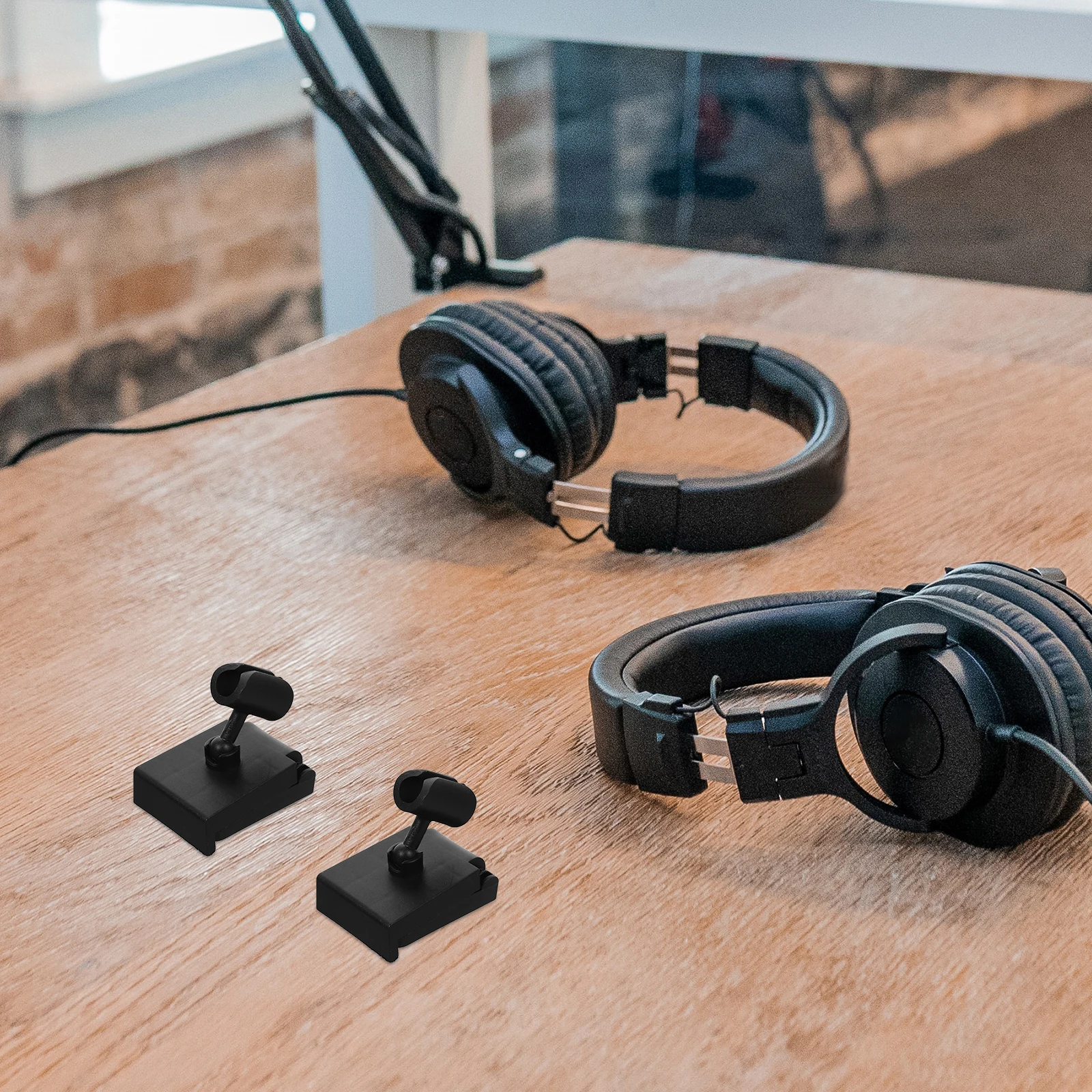 

10 Pcs Mobile Phone Microphone Stand Holder Clip Desktop Clamp Multifunction Base Mount Abs for