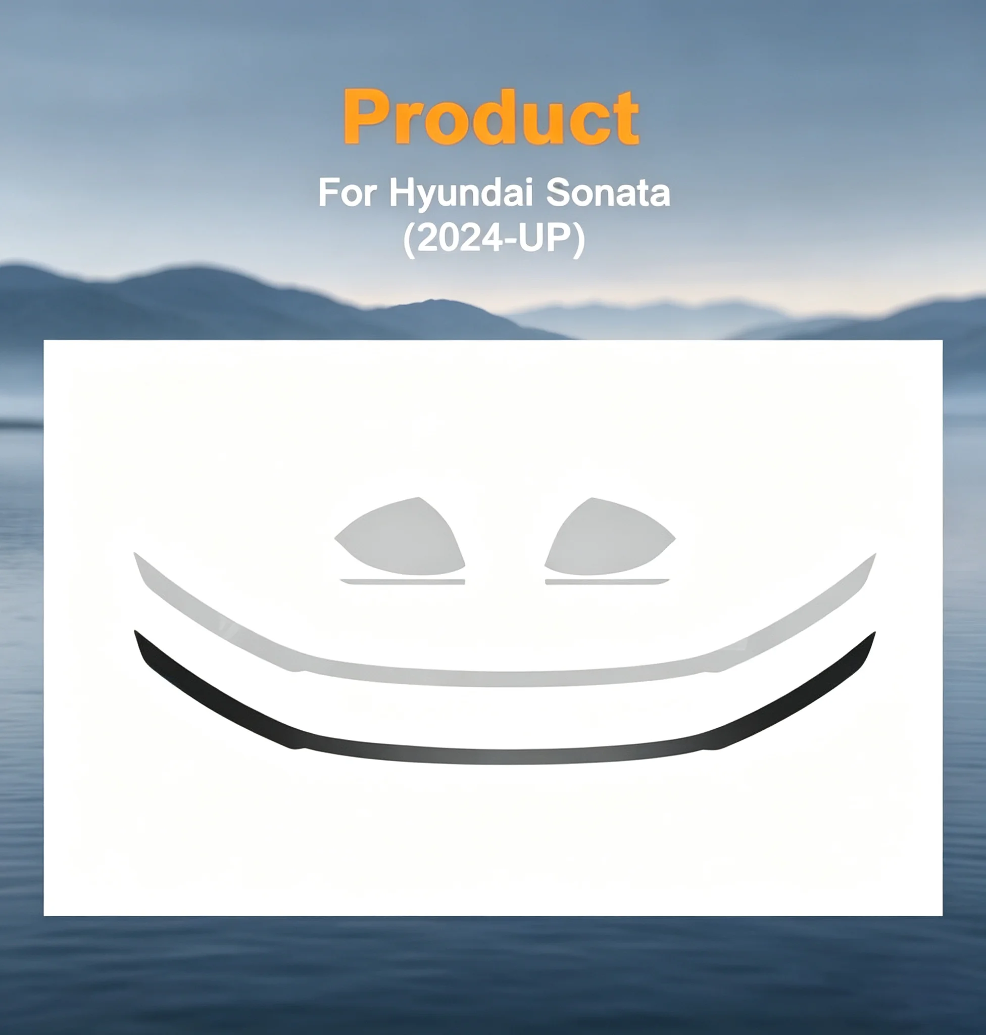 Transparente TPU-Schutzfolie für Scheinwerfer für Hyundai Sonata 2024-2026 Auto Kratzschutz PPF Klare Dekorfolie – Detail 4