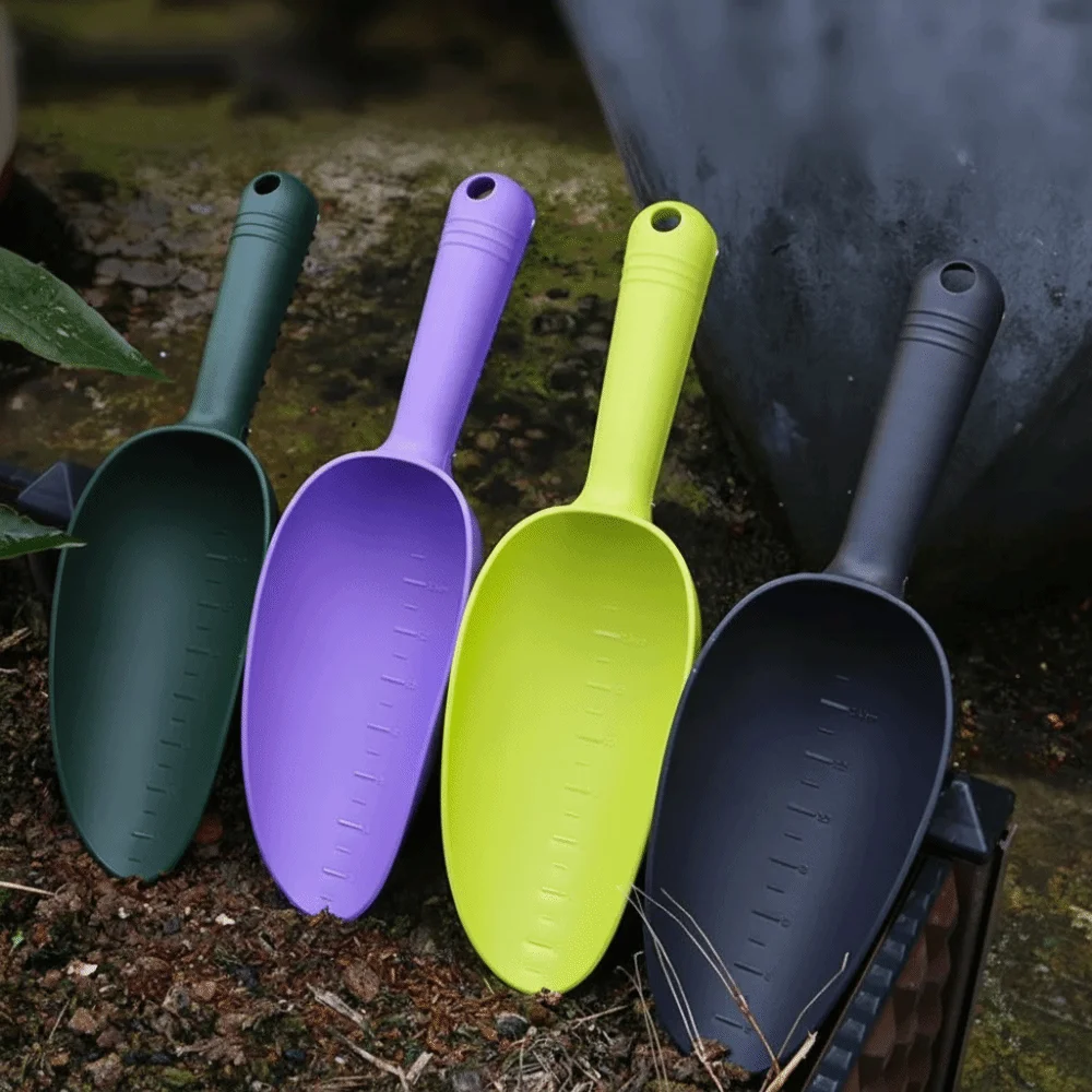 Multifunctional Garden Shovel Thickened Plastic Soil Loosening Shovel with Scale Durable Planting Shovel