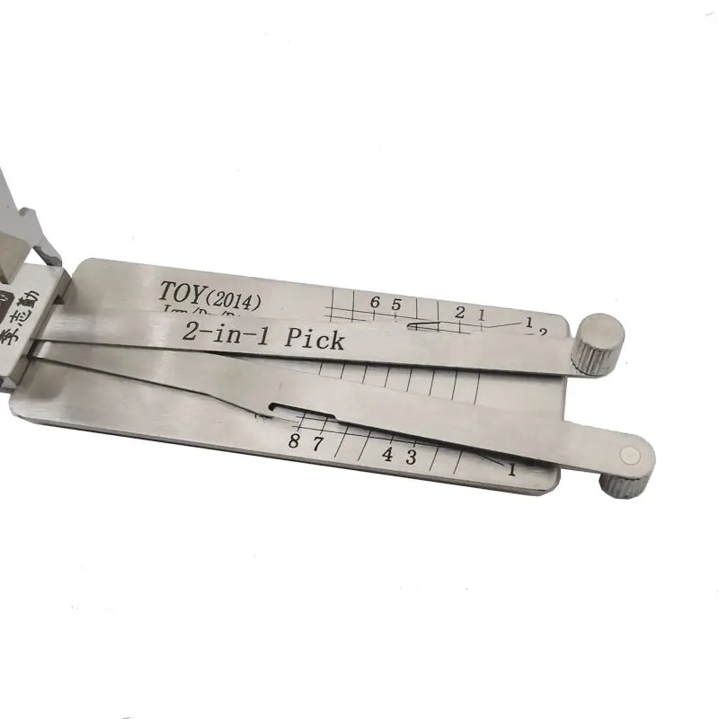 Lishi TOY(2014) 2 in 1 Lock Pick Decoder Ignition Car door open for the latest Toyota Corolla Models Vertical milling