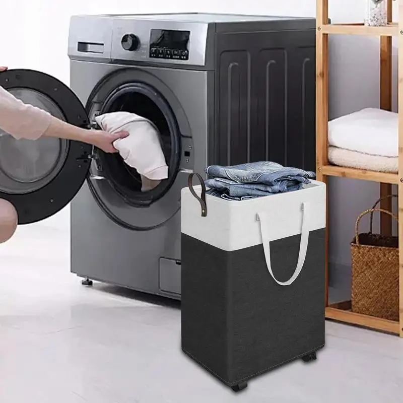 

Large Laundry Hamper Laundry Basket Clothes Hamper Large Storage Organizer Folding Clothes Basket Laundry Hamper With Wheels &