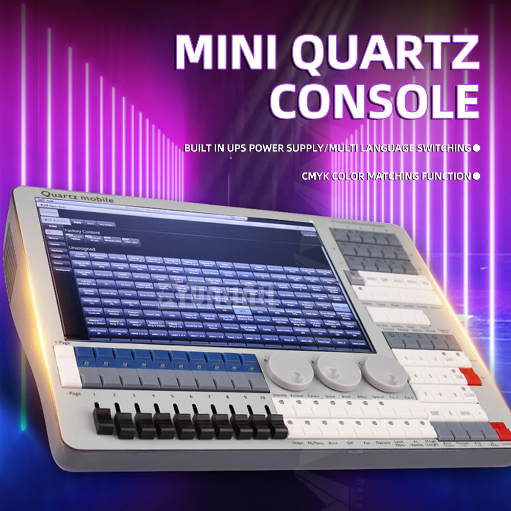 

Mini Touch Tiger Lighting Console, 2nd Gen Quartz Console, Stage Light Controller