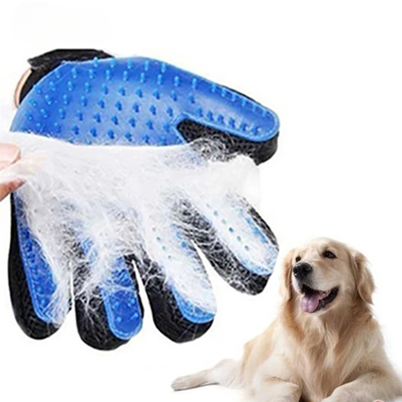 

PROSTORMER-Silicone Pet Grooming Glove, Cats Brush, Dog Comb, Deshedding Hair Gloves, Bath Cleaning Supplies, Animal Combs