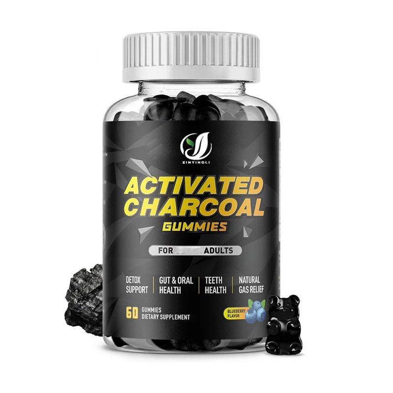 

Жевательные конфеты с активированным углем, 500 мг, добавка с активированным углем для снятия газов, улучшения пищеварения и здоровья полости рта, 60 жевательных конфет.