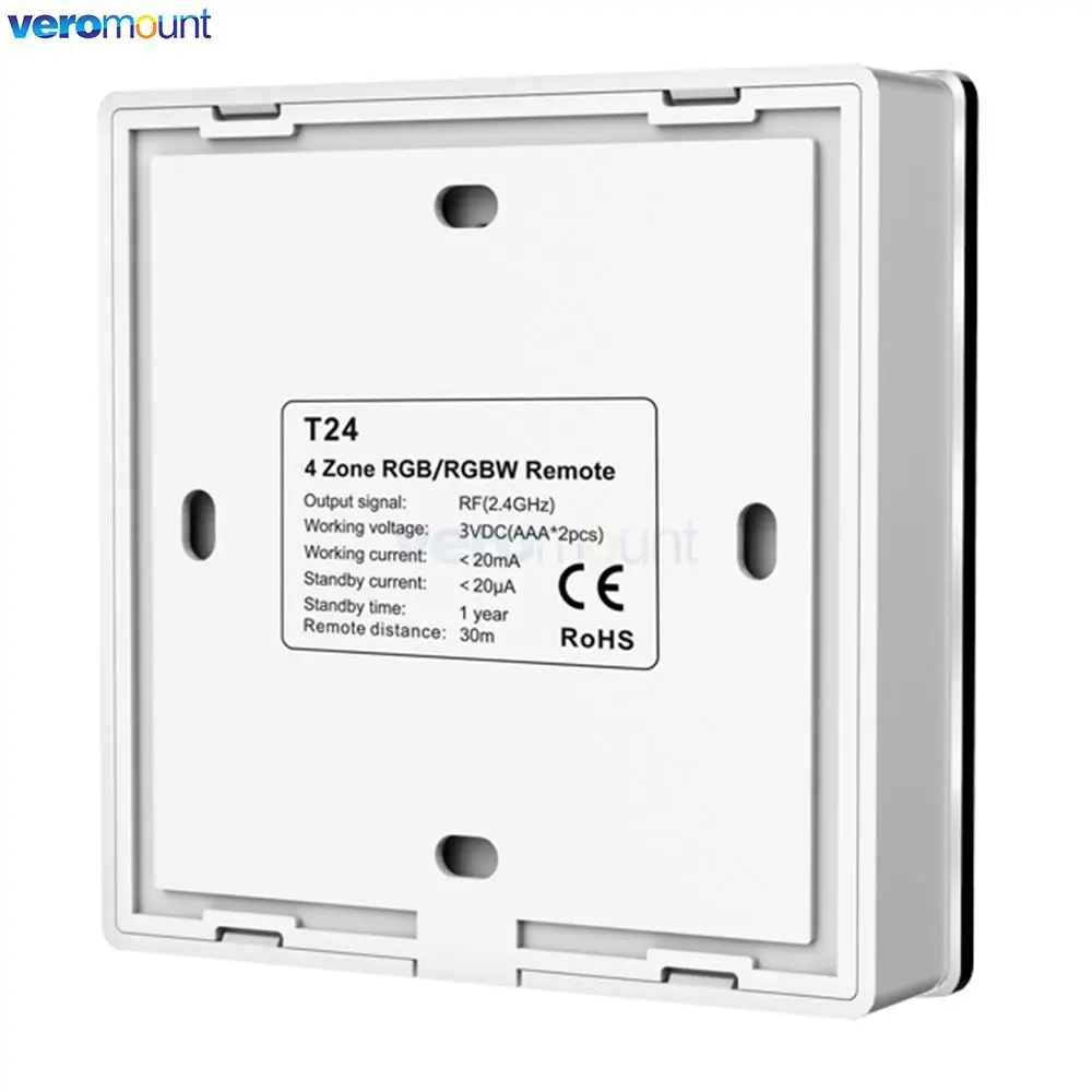 Skydance T21 T22 T24 T25 4Zone Smart Touch Panel Remote LED Controller RGB RGBW RGB+CCT Brightness LED Controller for led Strip