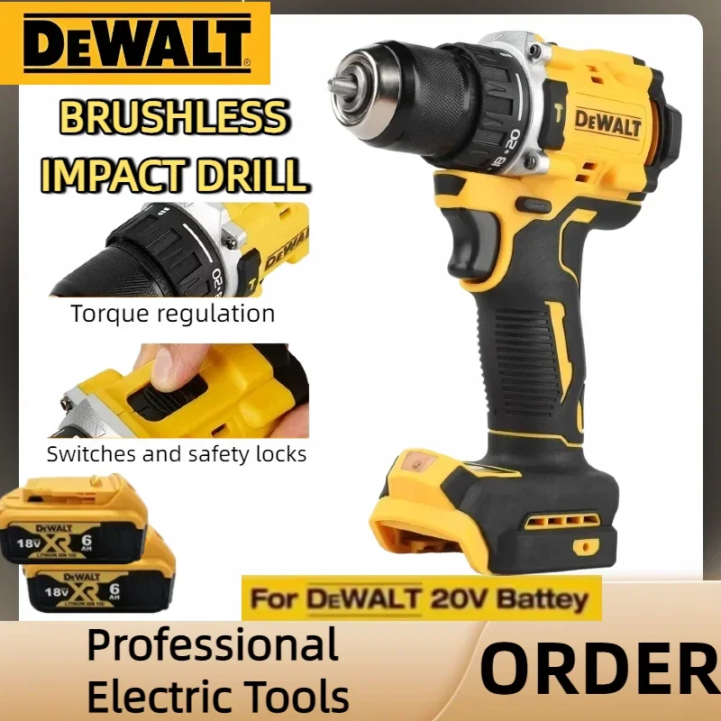 DEWALT DCD805 Brushless Hammer Drill Cordless Lithium Electric Multi-Purpose Drill Driver For 20V Battery