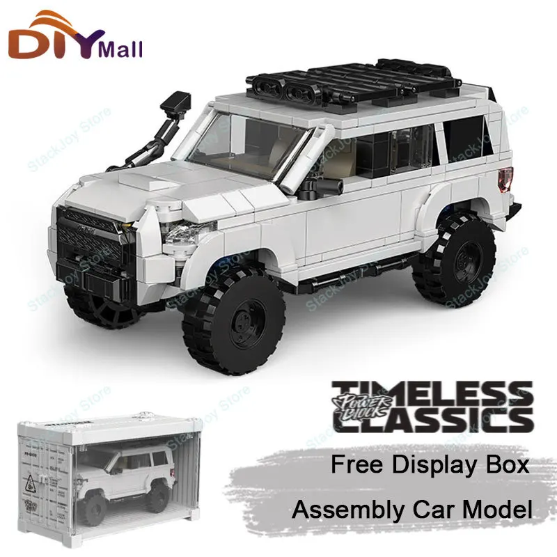 

Racers 4Runner SUV Building Blocks MOC Racing Sports Car Model Desktop Decoration Brick Assembly Toys Gift for Kids Adult