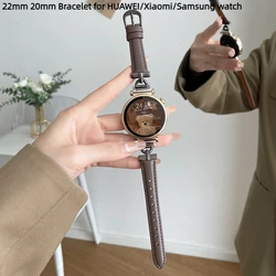 Leather Strap For Huawei watch GT5 GT4 GT3 Pro 41mm 42mm 46mm Sport Watchband for Huawei watch 4 pro 18mm 20mm 22mm Bracelet