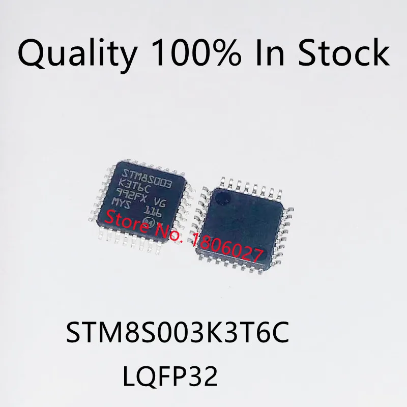 10PCS/LOT   New original imported  STM8S103K3T6C  STM8S103  STM8S003K3T6C LQFP-32 microcontroller