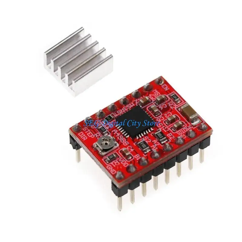 

U75B 1PCS A4988 Stepper Motor Driver Complete with Headers Simple And Direction Control for NEMA17 3D Printer Motor