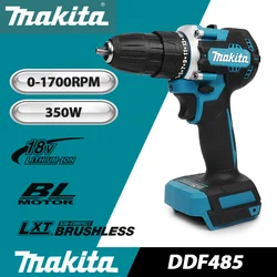 Makita 18V DDF485 10MM LXT Compact Cordless Tool Screwdriver Impact Brushless Driver Rechargeable Brushless Electric Power Drill