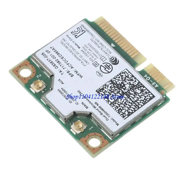P9FA Mini PCI-E WiFi Card forHP Laptop 717382-001 for Intel Wireless-N Card 7260HMW for NB 300Mb Wlan half PCI-E 7260