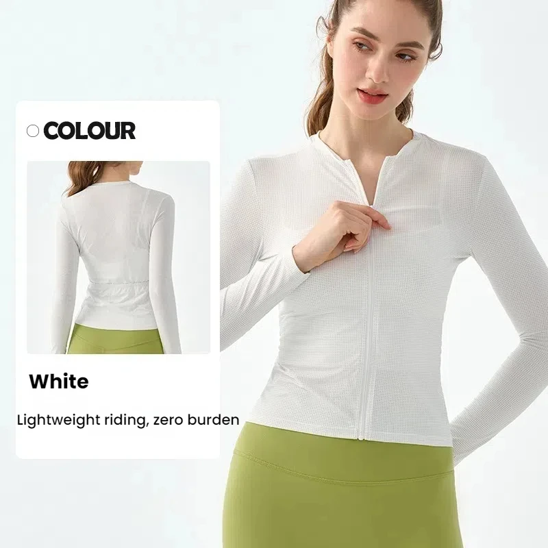 Women's Cycling Clothing Summer Long Sleeve Coats Rainbow Dopaamine Breathable Quick Dry Sport Jacket Road Bicycle Fitness Suit