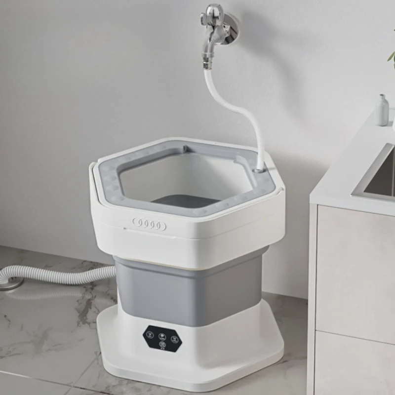 

Складная портативная мини-стиральная машина с сенсорным управлением, экономия места, удобная маленькая стиральная машина, бытовая техника