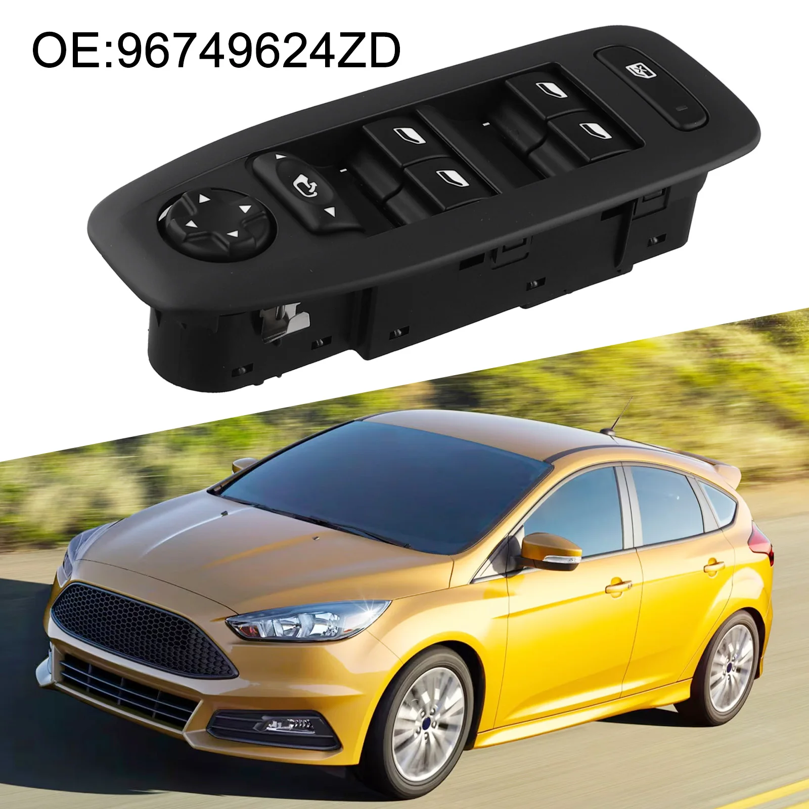 Car Repair Car Maintenance Front Left Window Switch Car Window Switch Smooth Control Stable Structure Direct Replacement