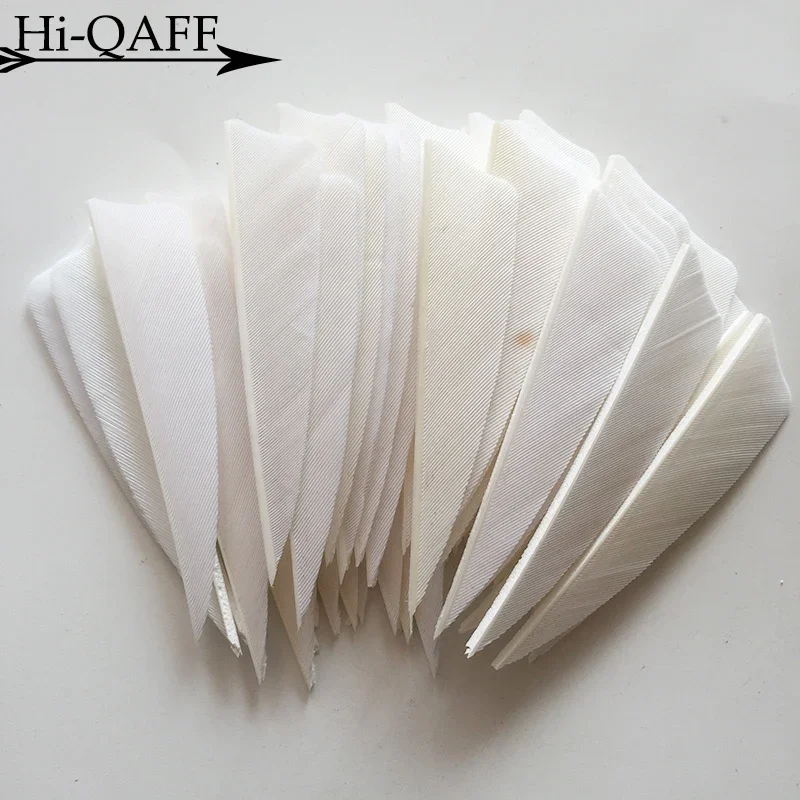 50 PCS Hallo-Q 3 Zoll Natur Türkei Federn Schild Cut Bogenschießen Fletches Feder Pfeil Befiederung 3'' Flügel Rot