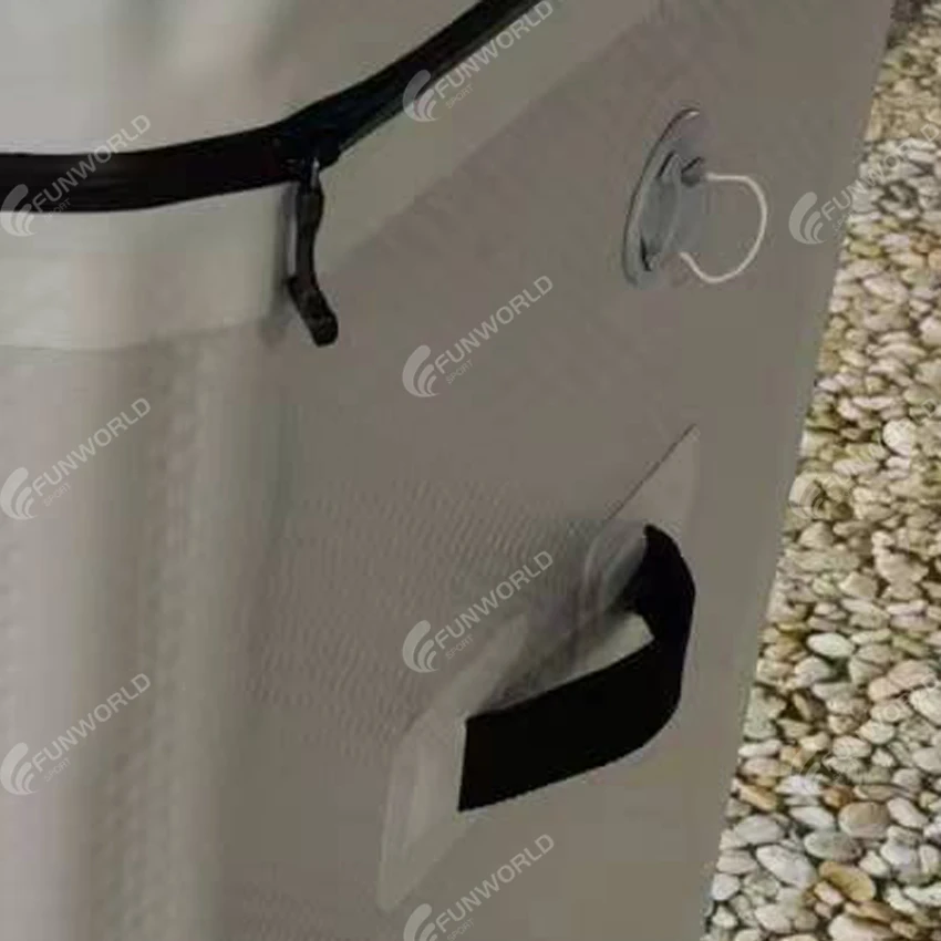 صندوق تبريد بيرة الثلج الأبيض متعدد الوظائف لتخزين الطعام وحاوية صندوق تبريد قابل للنفخ