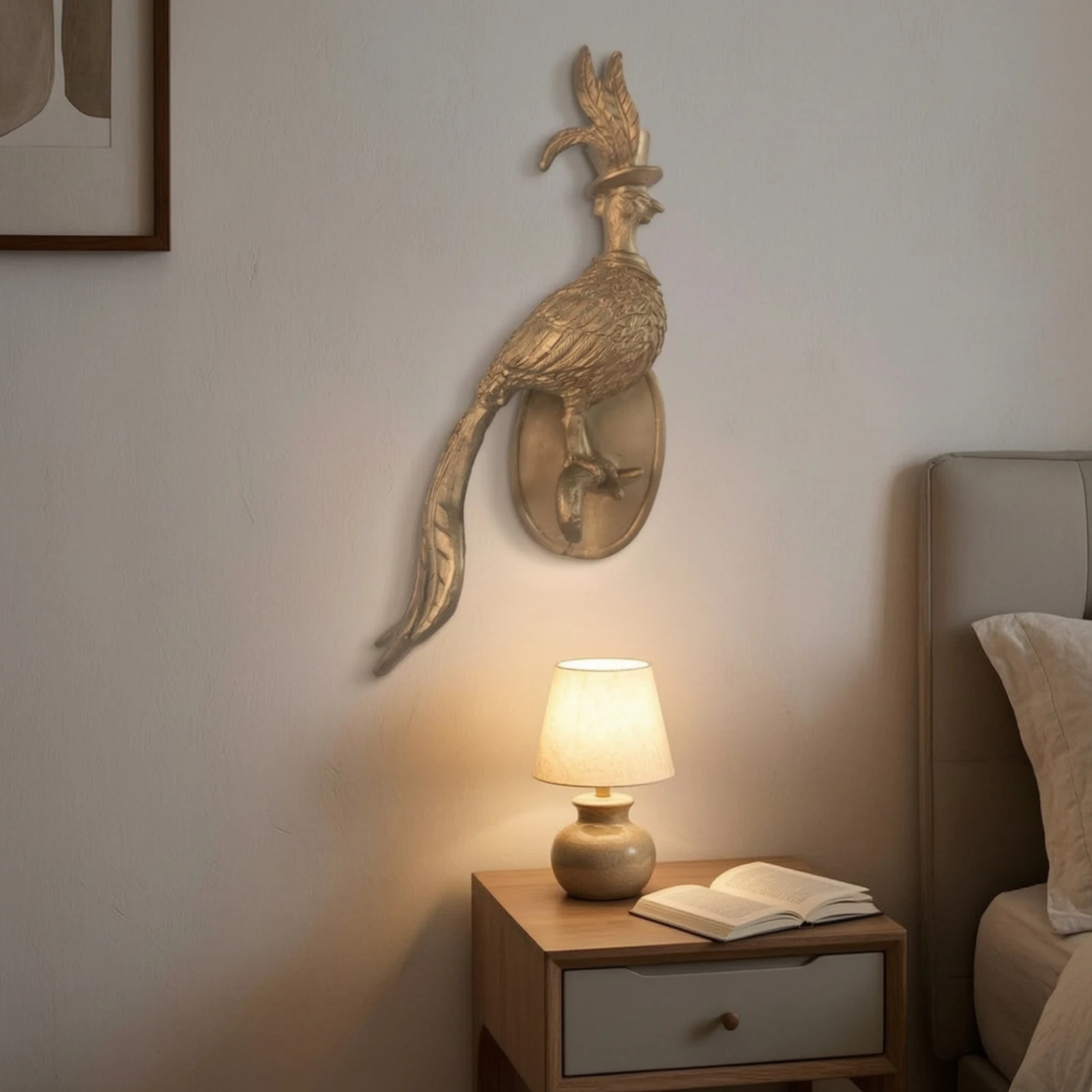 Bird Wall Hook Antique Bronze Bird Coat Hook Vintage-Inspired Sculpted for Entryway, Bedroom