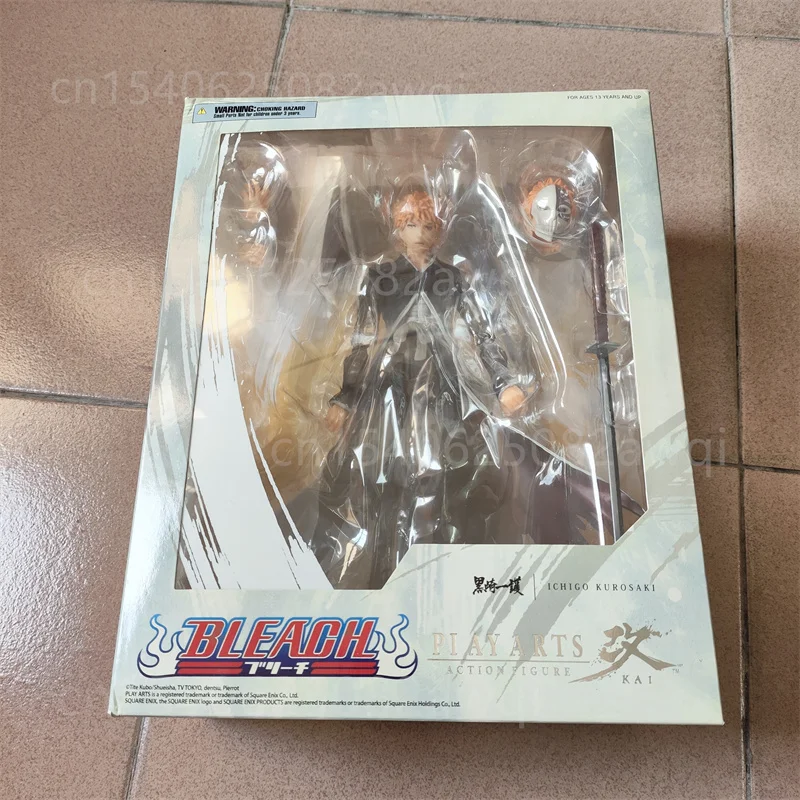 PLAY ARTS 27cm BLEACH Kurosaki Ichigo Action Figure Quare Enix Model Toys Japanese Classic Anime Ichigo Kurosaki Model Toys Gift
