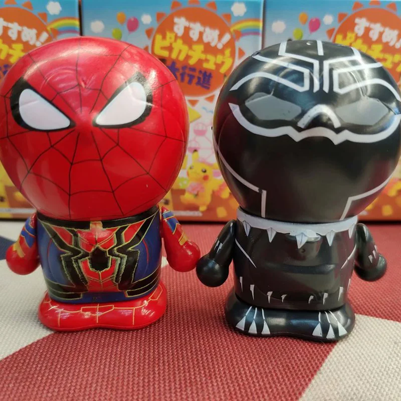 Boneca de anime dos vingadores cospaby homem de ferro homem aranha pantera negra pvc boneca colecionável decoração de mesa presente de aniversário de feriado