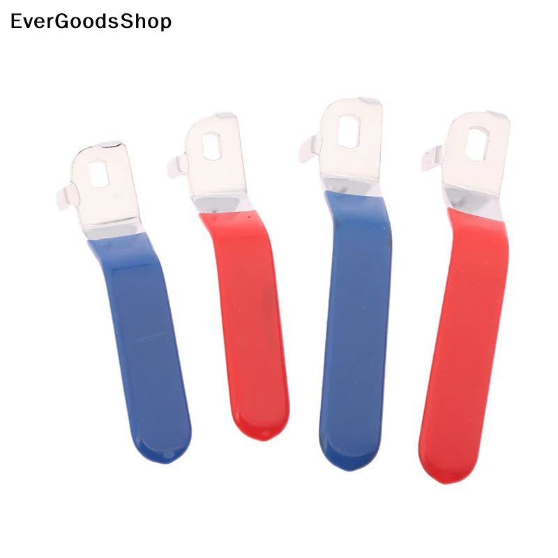 

New 1pcs Valve Handle Lever Handle Iron Chrome Plated Replacement Quarter Turn With Plastic Grip Blue For DN20 Ball Valve