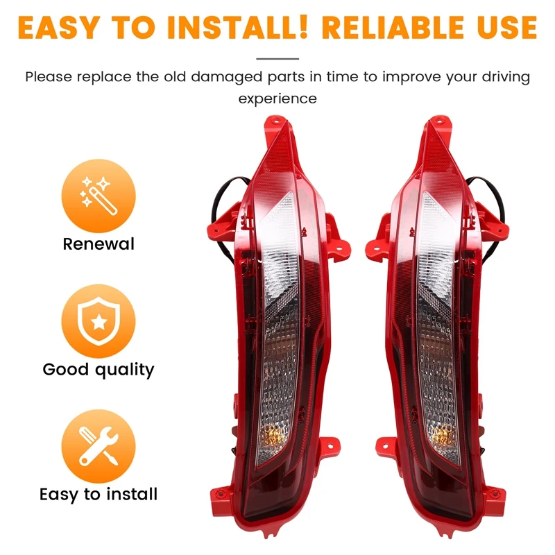 Car Rear Bumper Fog Lamp Reflective Warning Light Brake Light For Hyundai Tucson 2021-2023 92405-N8000 92406-N8000