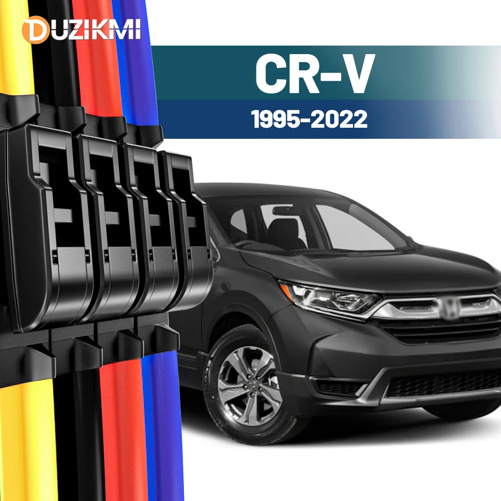 Für Honda CR-V CRV 1995-2022 2011 2012 2013 2014 2015 2016 2017 2018 2019 2 Stück Frontscheibe Scheibenwischerblätter Rot Blau