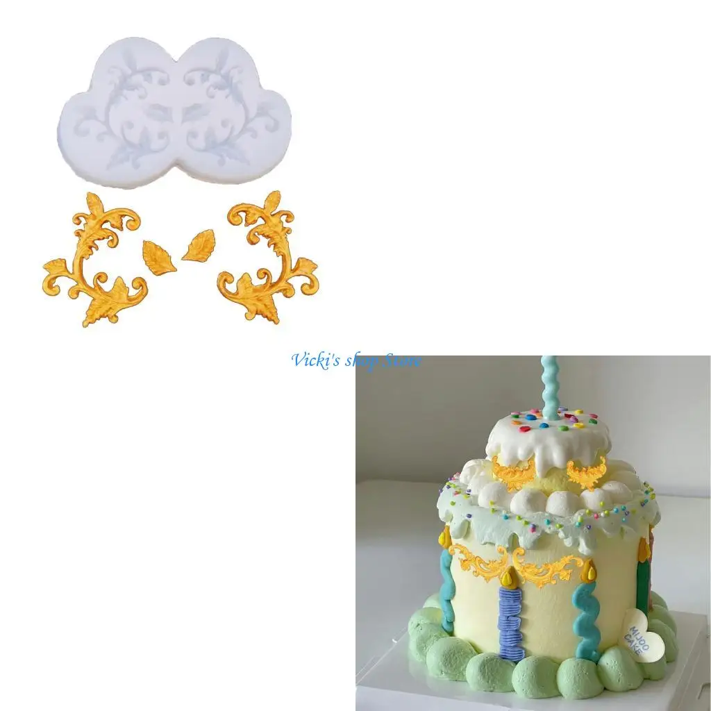 

Многоразовый набор форм для помадки с тиснением в европейском стиле, идеально подходит для профессионального дома