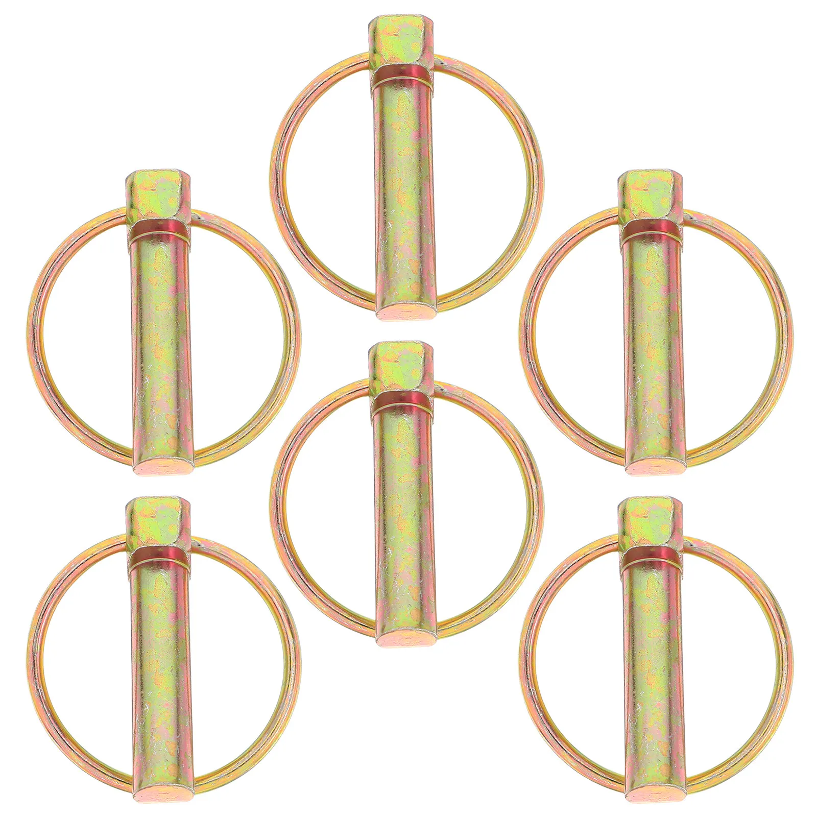6Pcs Heavy Duty Lynch Pins for Trailer Hitch, Tractor, Mower, Cart & Tandem Axle – Safety Locking Stop Pins